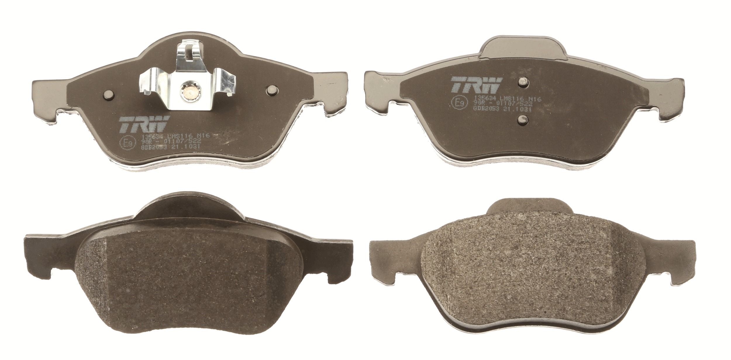TRW DISC BRAKE PADS - TecDoc 2