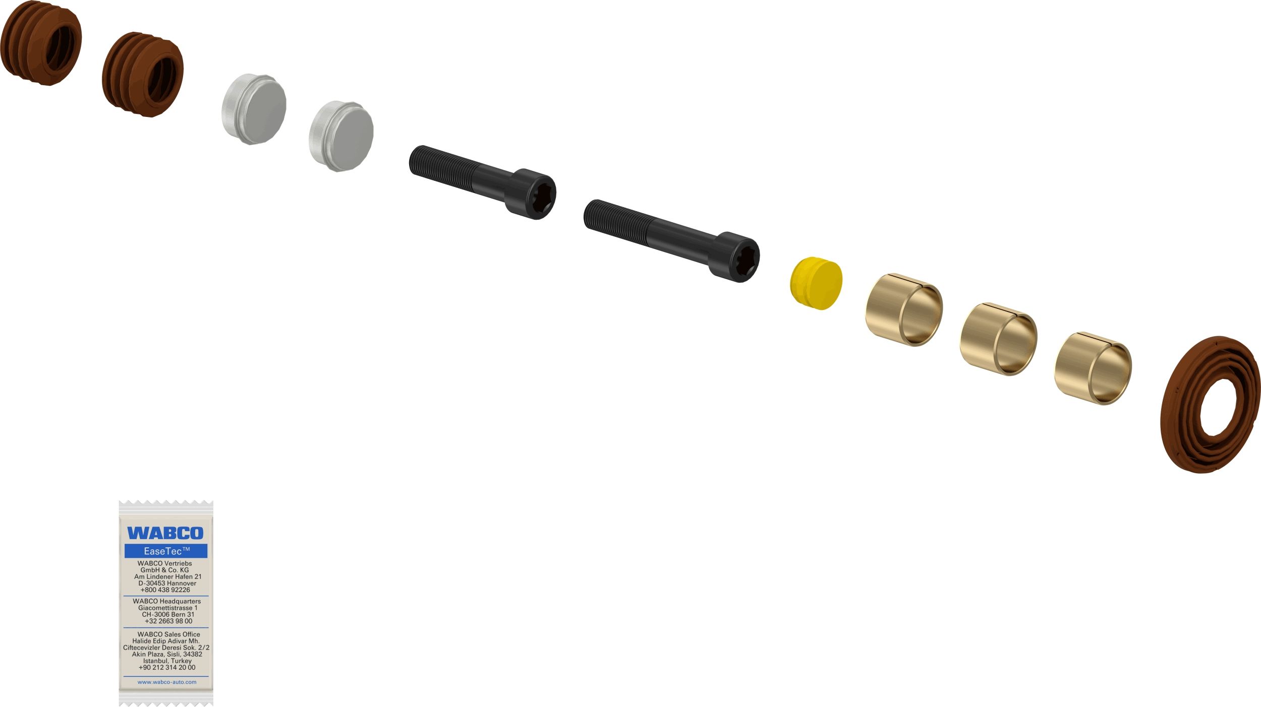 Juego de reparación, pinza de freno