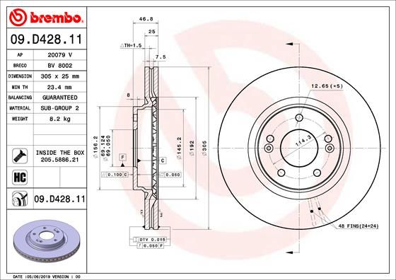 Brake Disc 09.D428.11