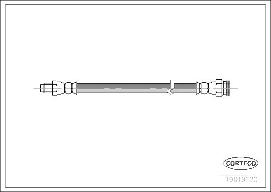 FLEXIBLE DE FREIN CITROEN AX,VIS  0705