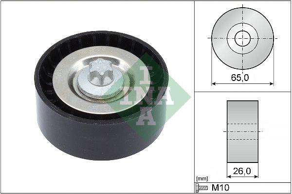 Deflection/Guide Pulley, V-ribbed belt 532 0570 10