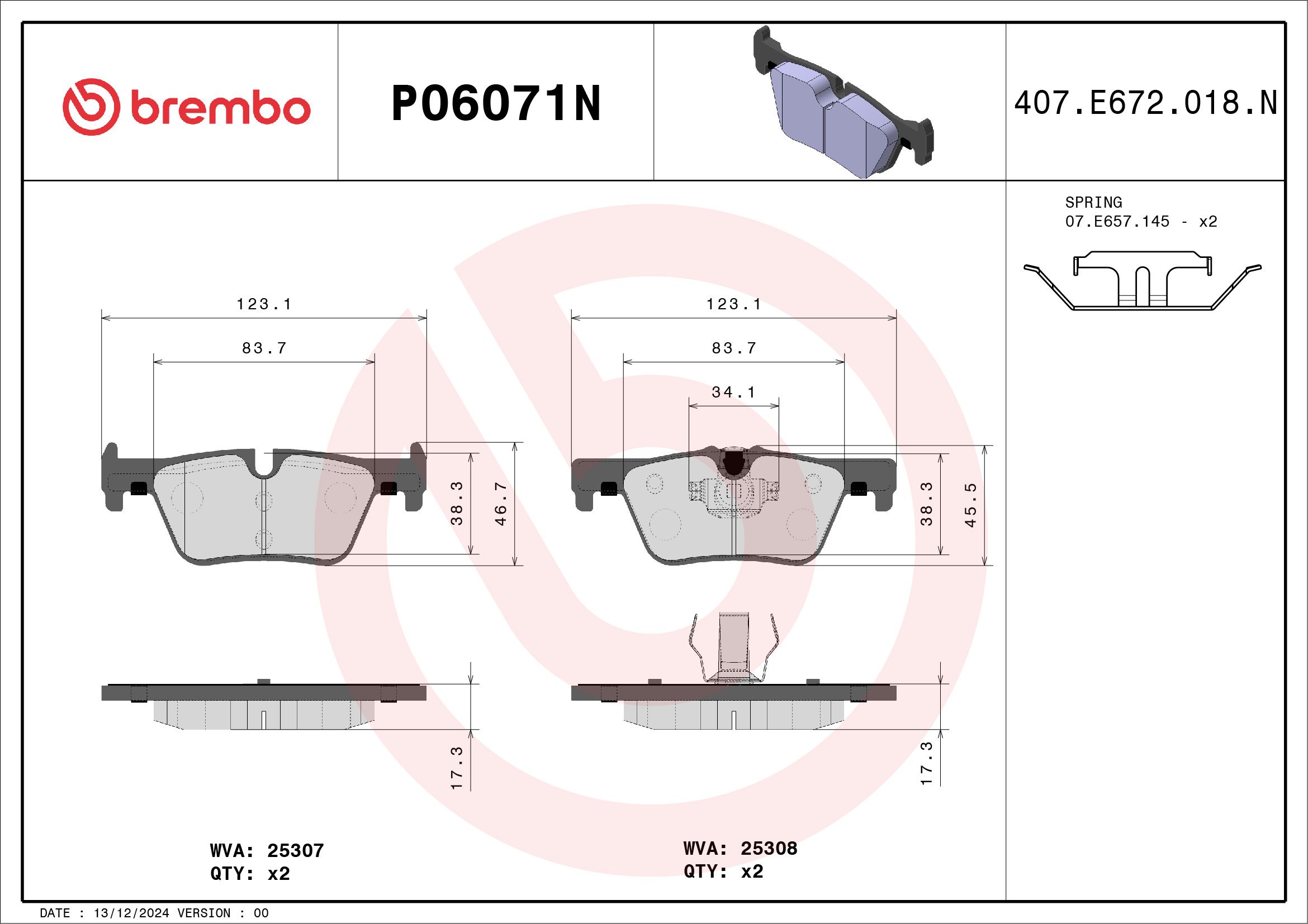 BMW 320D F30 11-19 (RR) - TecDoc 1
