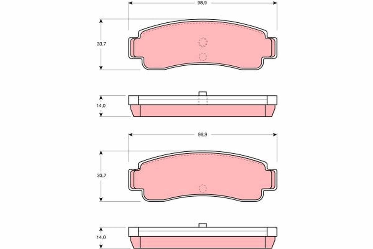 TRW DISC BRAKE PADS - TecDoc Only