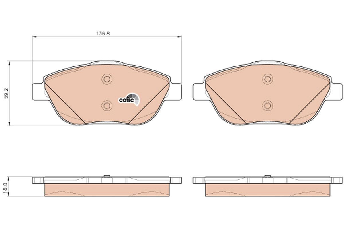 Brake Pad Set, disc brake GDB1926