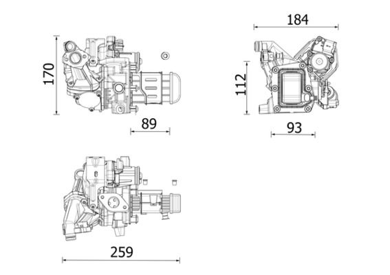 Cooler, exhaust gas recirculation CE 42 000P