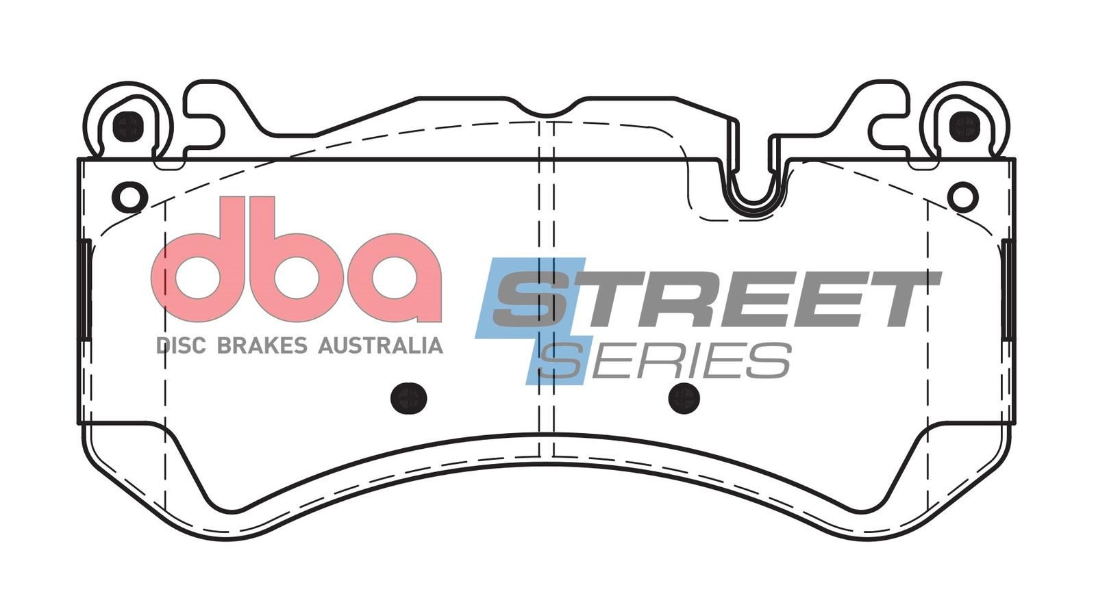DBA SS STREET SERIES BRAKE PADS [ Mercedes-Benz C63 AMG / CLS63 AMG / SL65 AMG - 2017 - On  F ](suits wear sensor DBAWS1105, DBAWS1108 ) - TecDoc Only