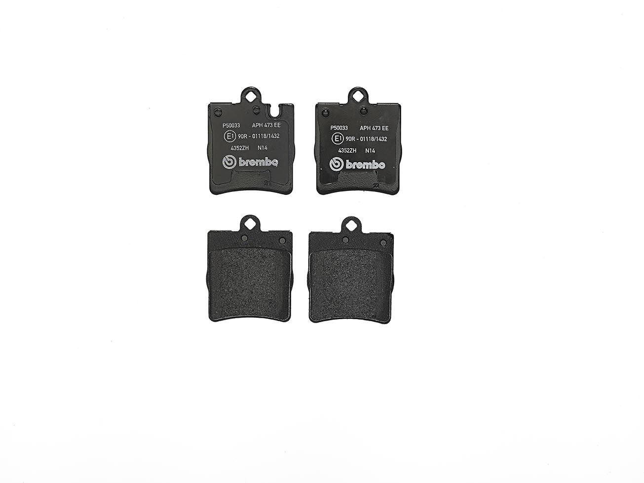 BREMBO P 50 033 - Bremsbelagsatz, Scheibenbremse PRIME LINE