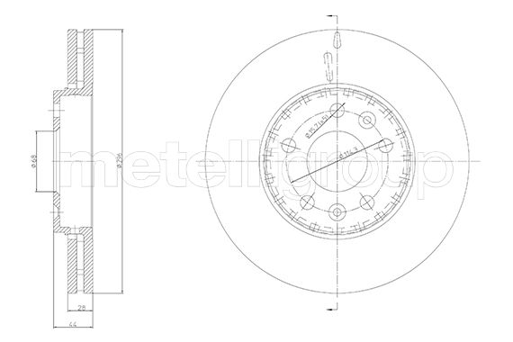 METELLI 23-1793C - Bremsscheibe