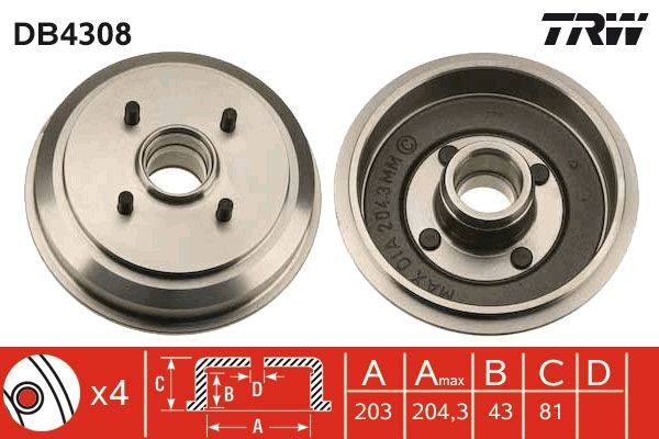 TAMBOUR DE FREIN  9900