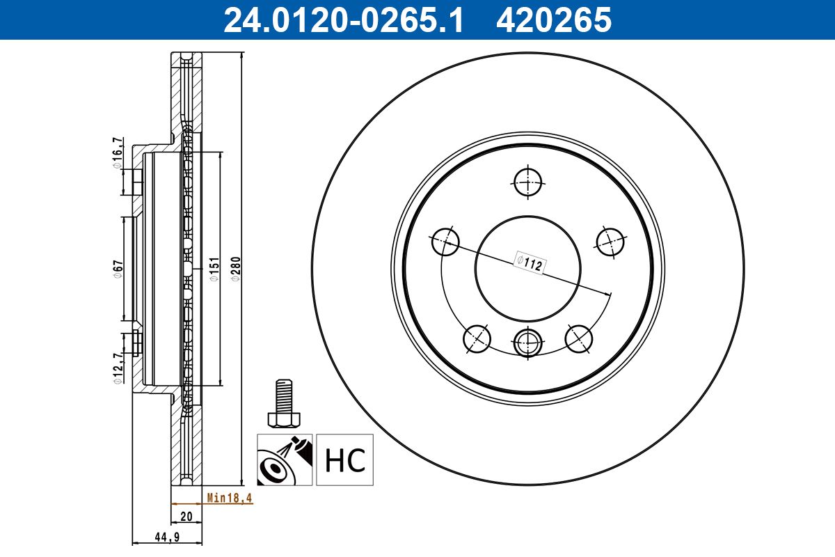 TARCZA HAM. BMW P. I3 ELECTRIC 13-