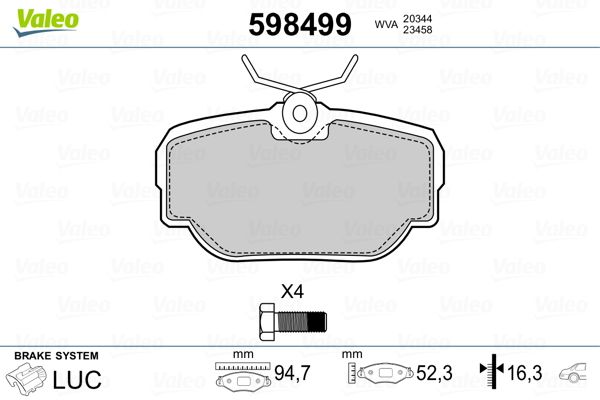 PLAQ FREIN LAND DISCOVERY II, RANGE  9900