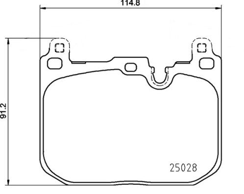 Brake Pad Set, disc brake P 06 110