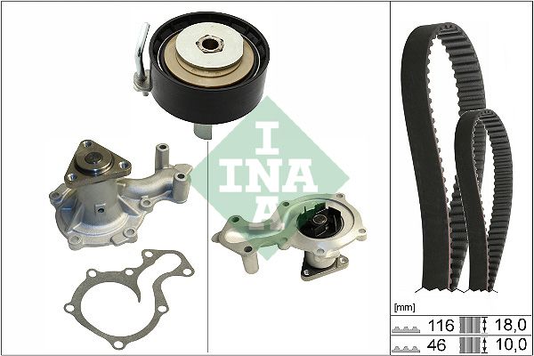 Schaeffler INA 530 0701 30 Water Pump & Timing Belt Kit