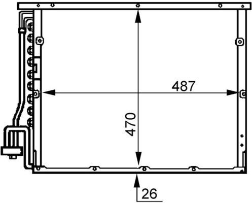 Condenser, air conditioning AC 179 000S