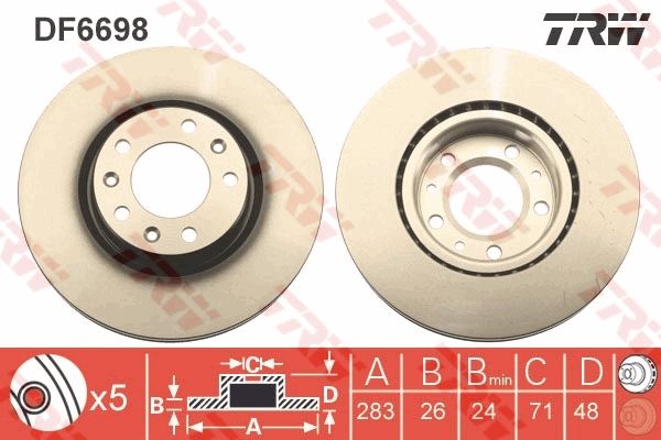 Brake Disc DF6698