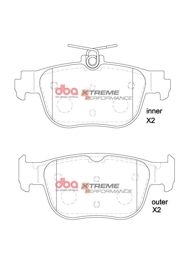 DBA XP PERFORMANCE  BRAKE PADS [ Cupra Formentor 1KE 2022 - > R ] - TecDoc Only
