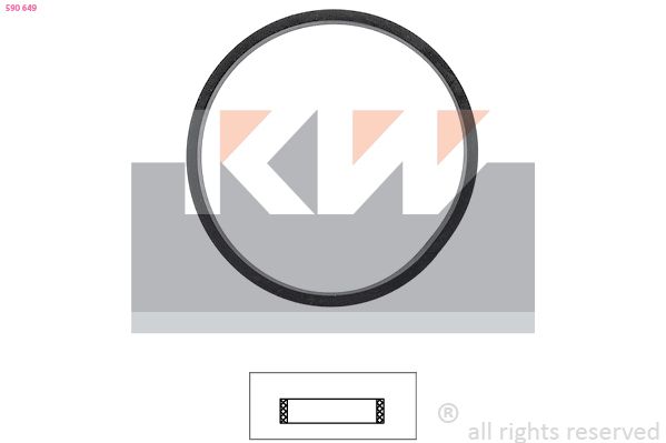 KW 590 649 - Dichtung, Thermostat