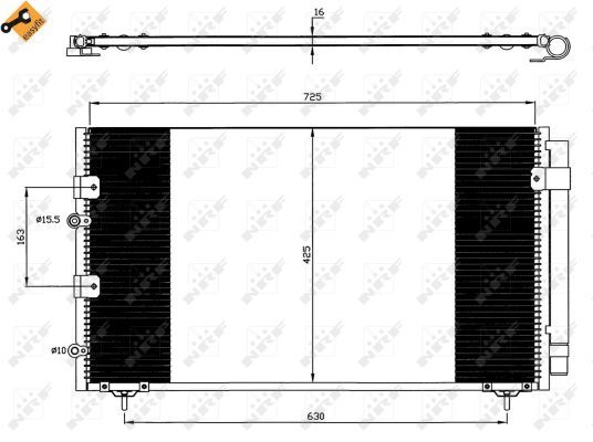 NRF 35609 Condenser, air conditioning