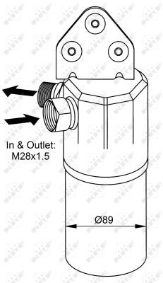 NRF 33131 Dryer, air conditioning