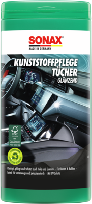 SONAX KunststoffPflegeT&uuml;cher gl&auml;nzend Box / 25 St&uuml;ck