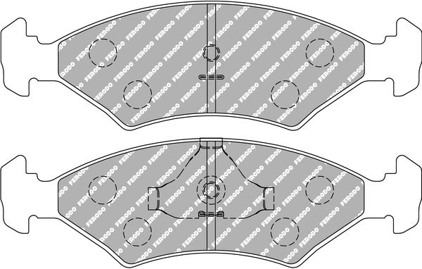 FERODO RACING FCP206H - Bremsbelagsatz, Scheibenbremse DS2500