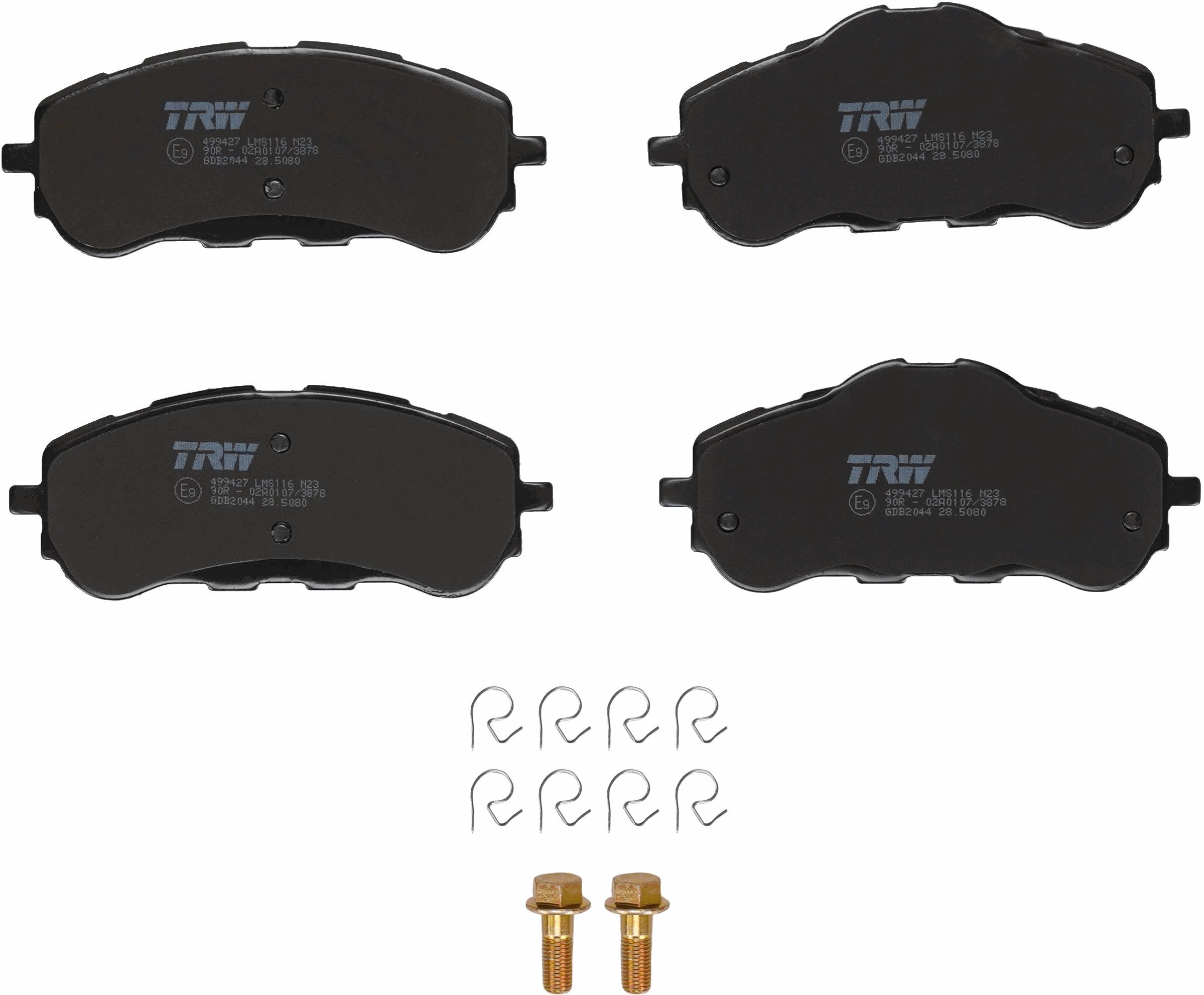 TRW DISC BRAKE PADS - TecDoc 2