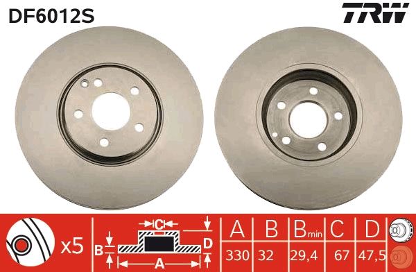 Brake Disc DF6012S