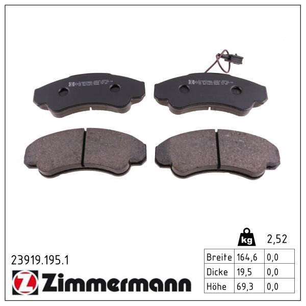 Bremsbelagsatz, Scheibenbremse