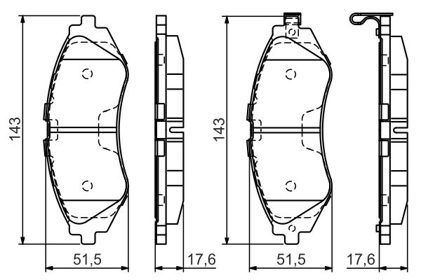 0 986 495 059 BOSCH fékbetétkészlet, tárcsafék