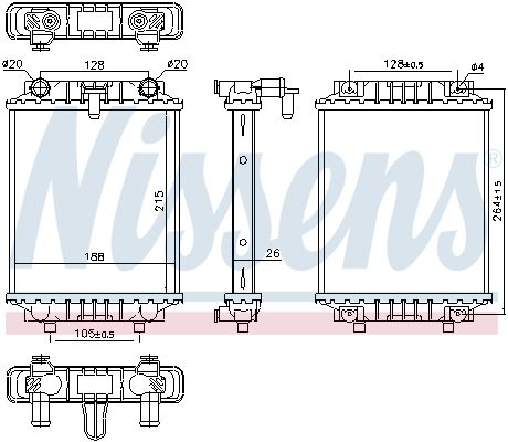 NISSENS 60372 - K&uuml;hler, Motork&uuml;hlung