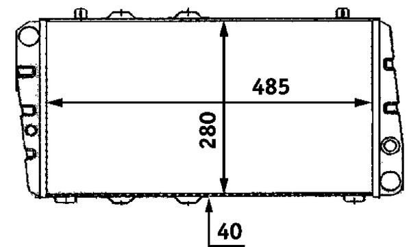 Radiator, engine cooling CR 453 000S