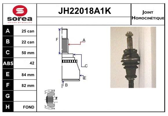 KIT CV JOINT AVEC KR078 - ROVER