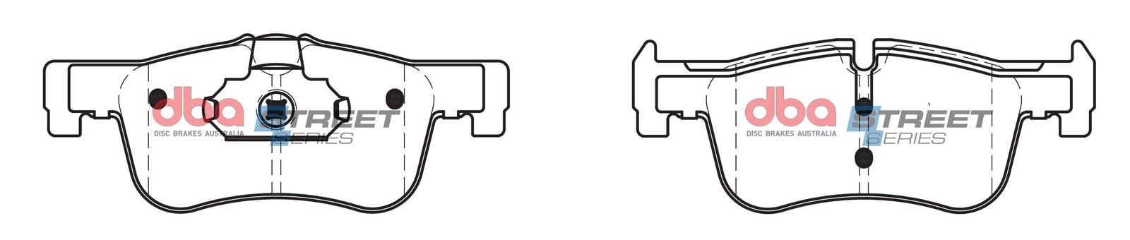 DBA SS STREET SERIES BRAKE PADS [ BMW 1 & 2 Series 2011 - On F ](suits wear sensor DBAWS1066, DBAWS1068 ) - TecDoc Only
