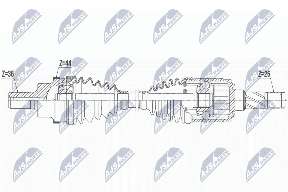 NTY NPW-FR-159 Antriebswelle