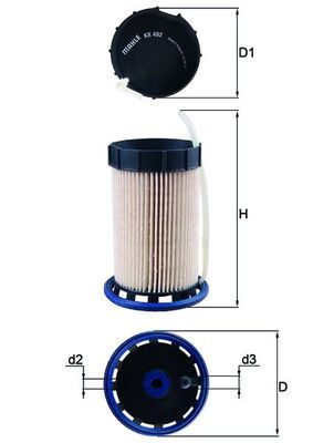 Fuel Filter KX 492