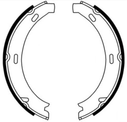 Bremsbackensatz, Feststellbremse Bremsbackensatz, Feststellbremse