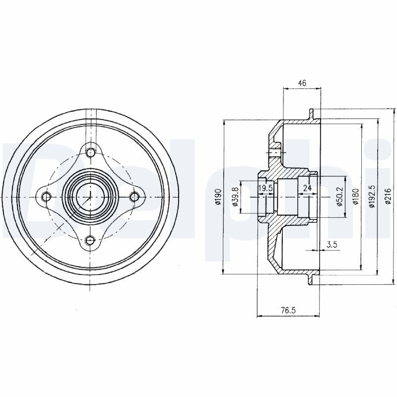 TAMBOUR DE FREIN  0702