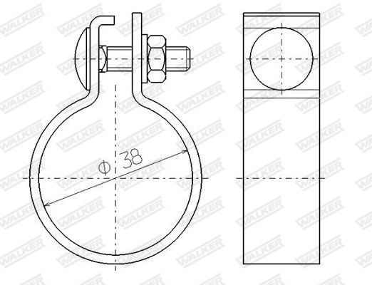 COLLIER  MOUNTING COMPONENT CLAMP  0302