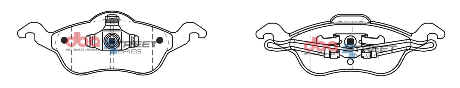 DBA SS STREET SERIES BRAKE PADS 7690 [ Ford Focus 2002-2005 F ] - TecDoc Only