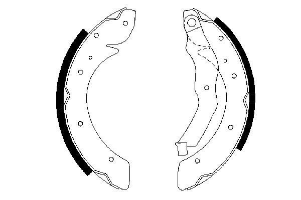 Brake Shoe Set 0 986 487 528