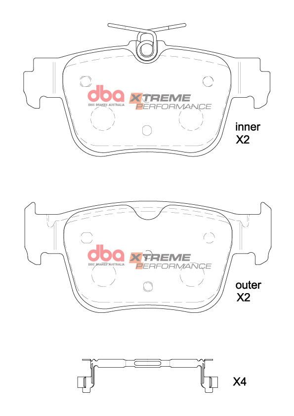 DBA XP PERFORMANCE  BRAKE PADS [ CUPRA FORMENTOR 1KY 2022 -ON R ] - TecDoc Only