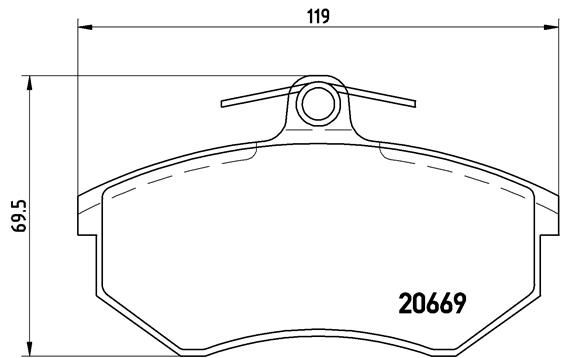 Brake Pad Set, disc brake P 85 092