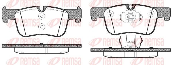 Remsa 1478.00 Bremsbelagsatz, Scheibenbremse