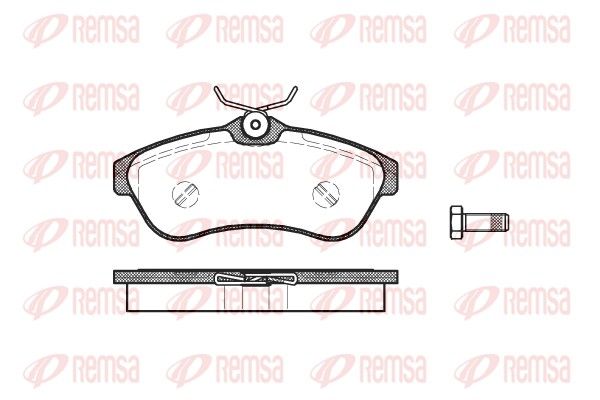 Brake Pad Set, disc brake 0880.00