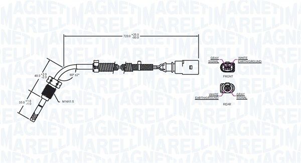 Sensor, Abgastemperatur