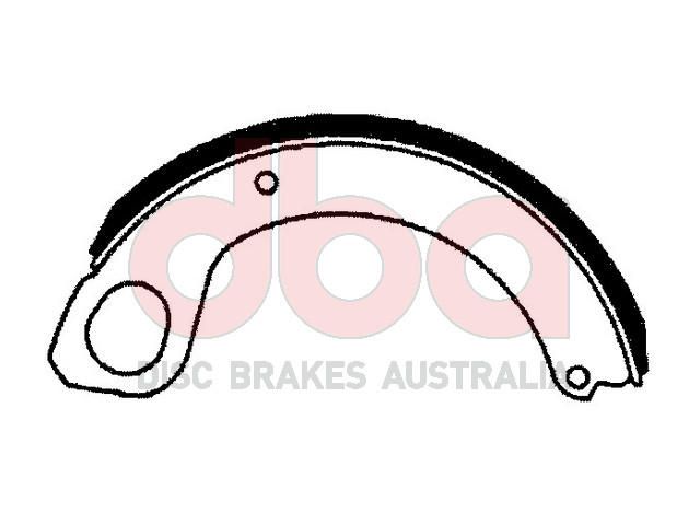 Street Series Brake Shoes [Mitsubishi [2pcs] Parking Brake 203.2mm] - TecDoc Only