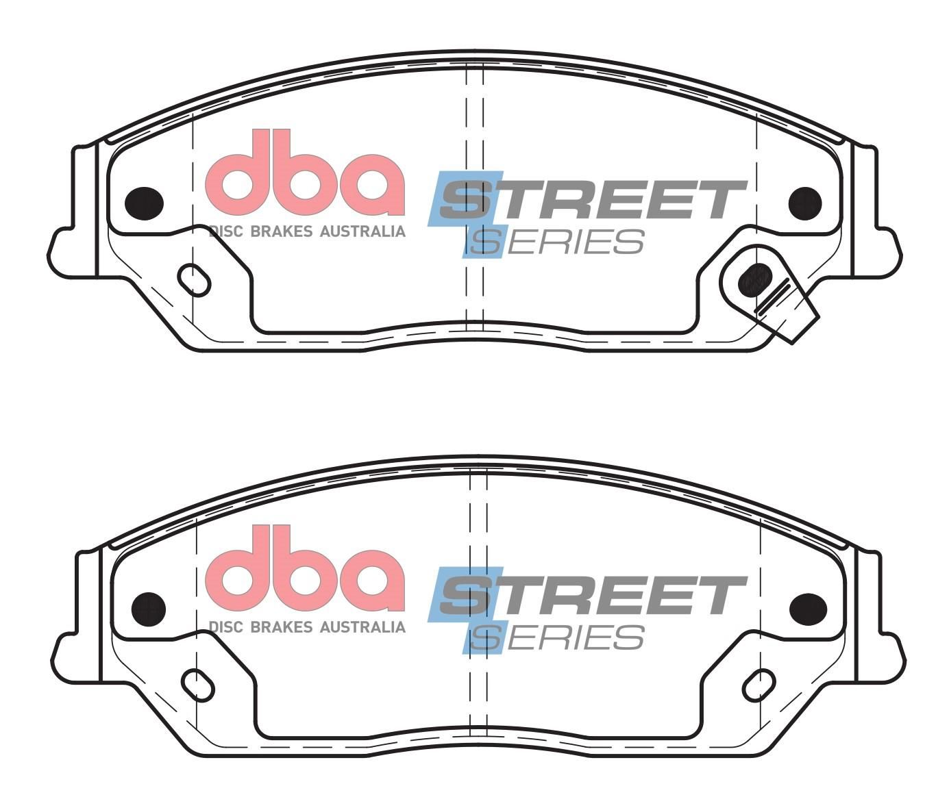 DBA SS STREET SERIES BRAKE PADS [ Toyota Aurion / Camry /  PBR Caliper  2006-> F ] - TecDoc Only