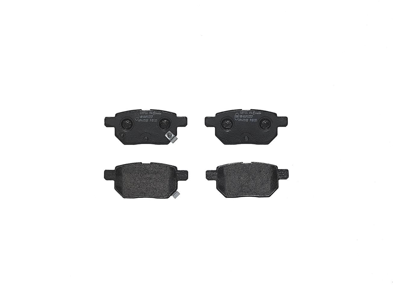 BREMBO P 83 133 - Bremsbelagsatz, Scheibenbremse PRIME LINE