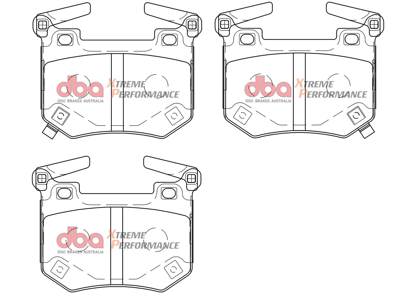 DBA XP PERFORMANCE BRAKE PADS [ KIA Stinger V6 Twin Turbo 2018-on R ] - TecDoc Only