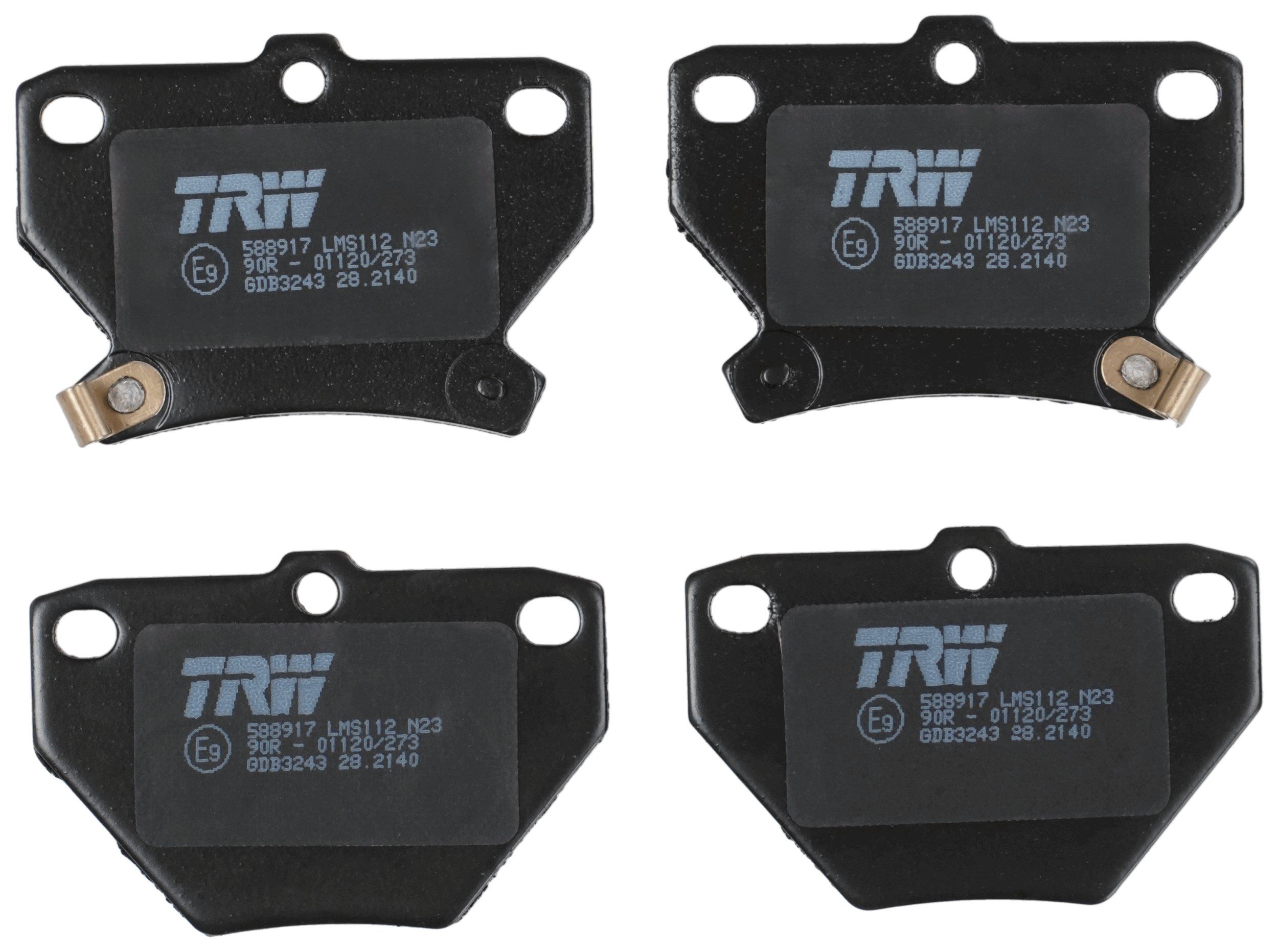 TRW DISC BRAKE PADS - TecDoc 2